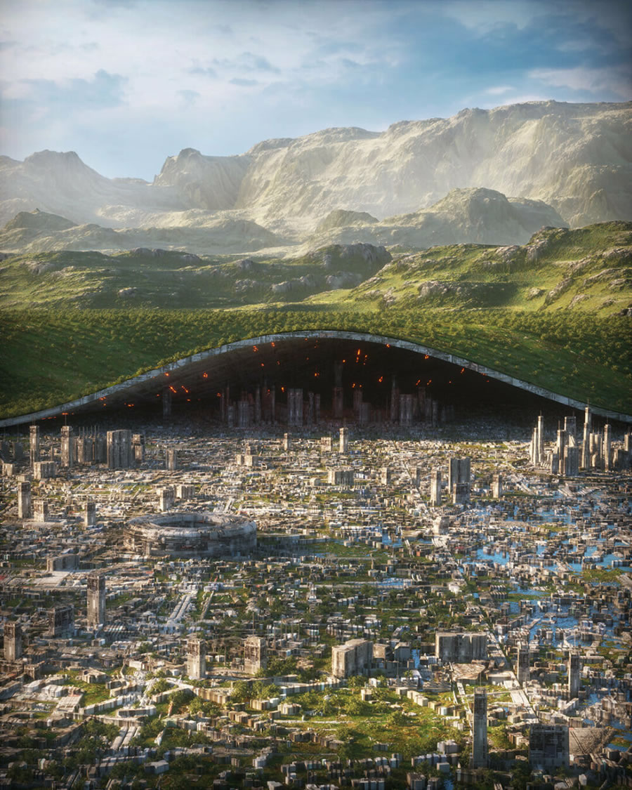 The Dystopian Cities And Futuristic Landscapes By Annibale Siconolfi