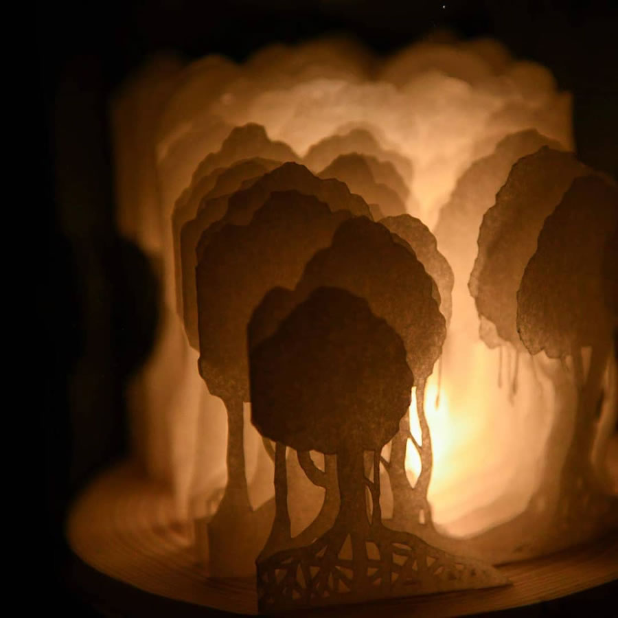 Paper Sculptures Inspired Nature by Ayumi Shibata