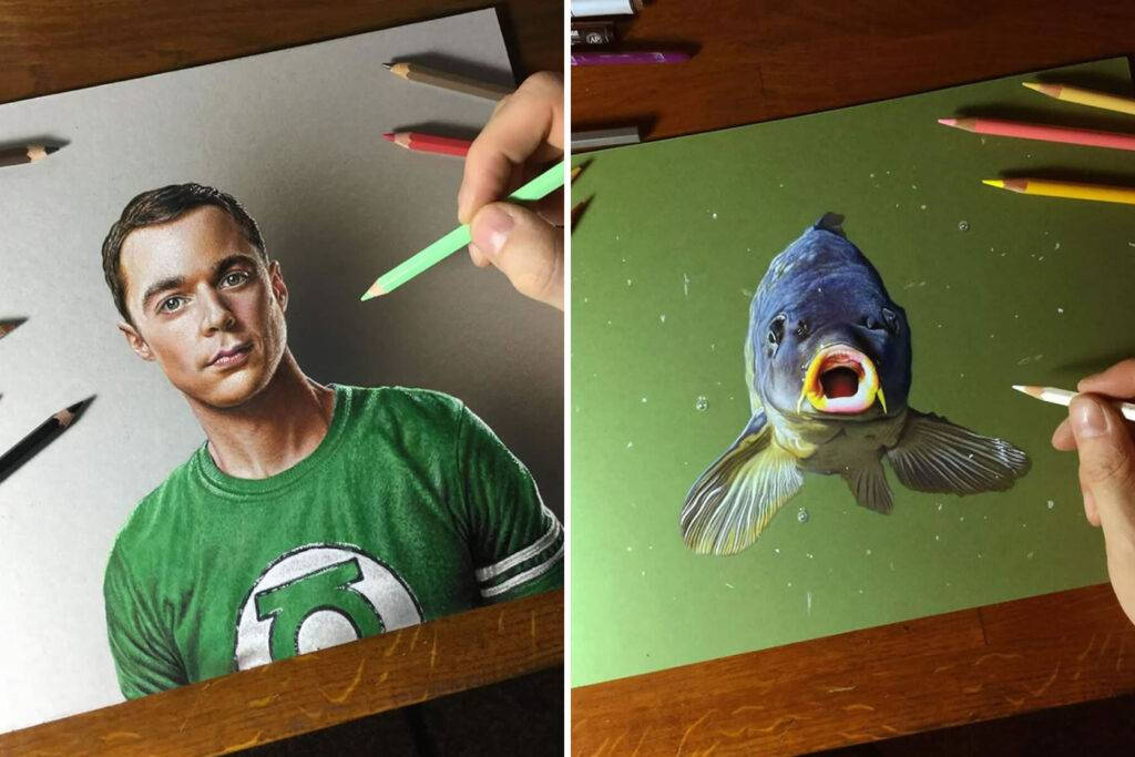 Impressive Realistic Drawings With 3D Effects By Marcello Barenghi