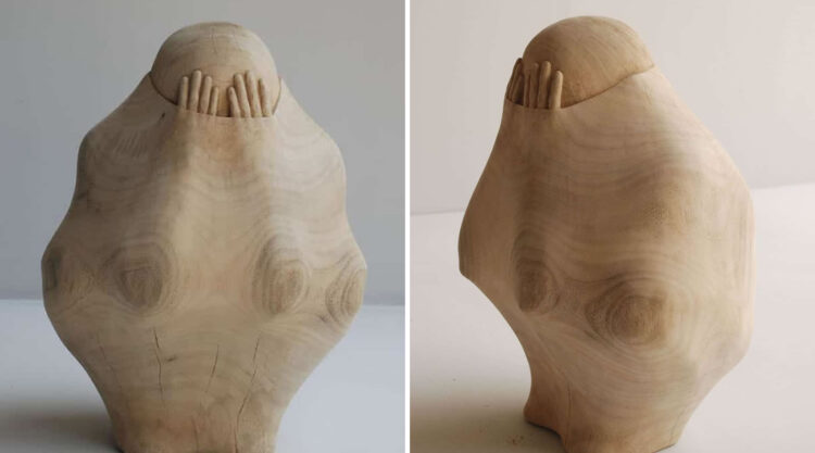 Stunning Wood-Carved Sculptures That Look Like People And Objects Are Trapped Inside