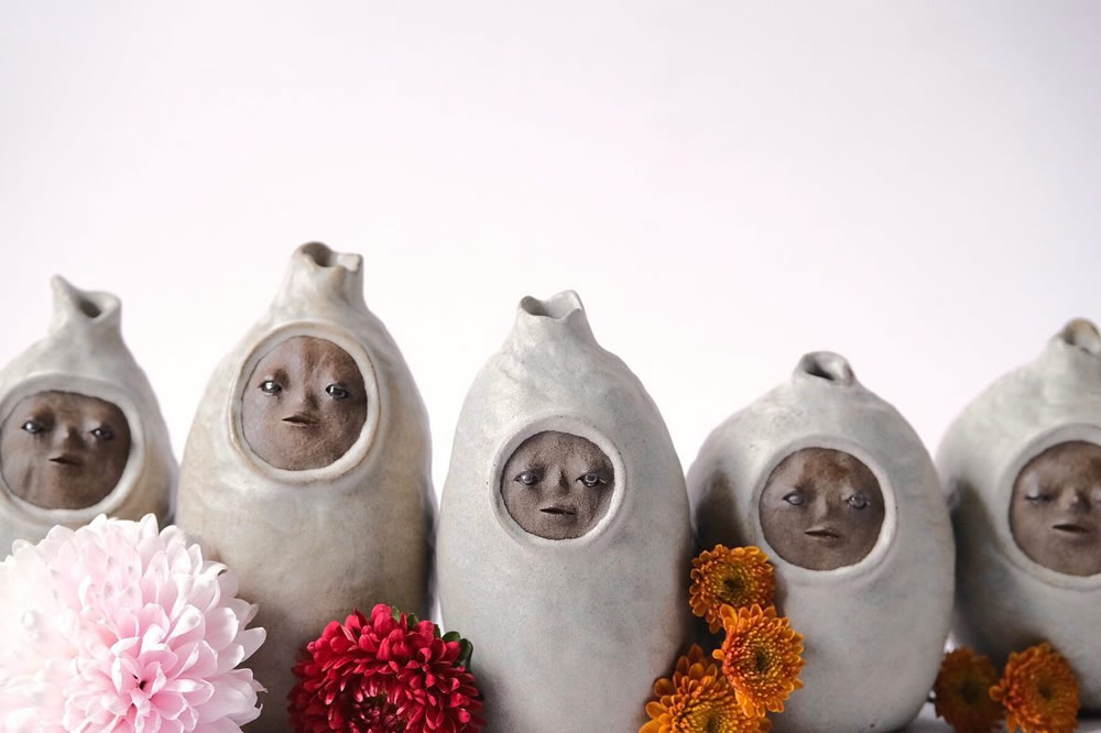 Emotive Little Faces Sculptures by Fan Yanting