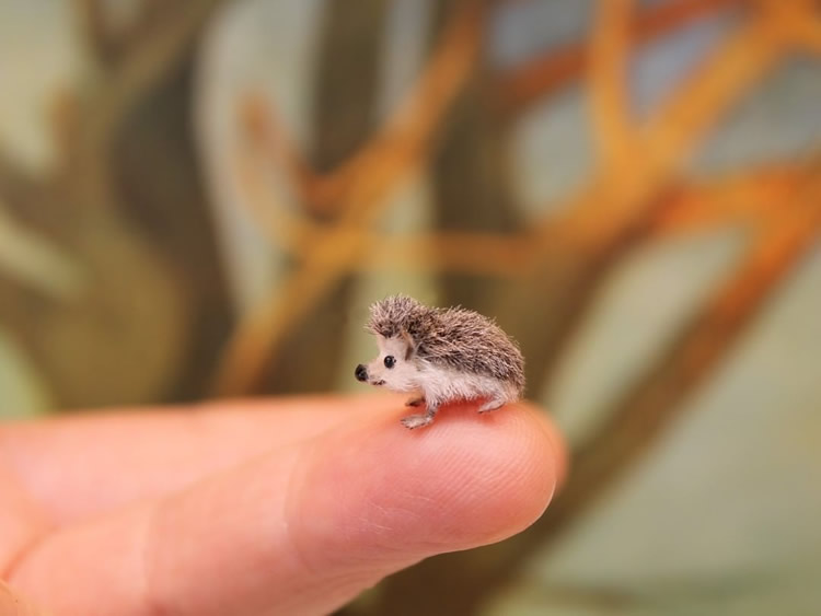 Miniature Animal Sculptures by Katie Doka