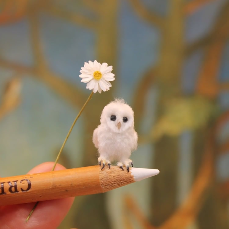 Artist Katie Doka Creates Enchanting Miniature Animal Sculptures