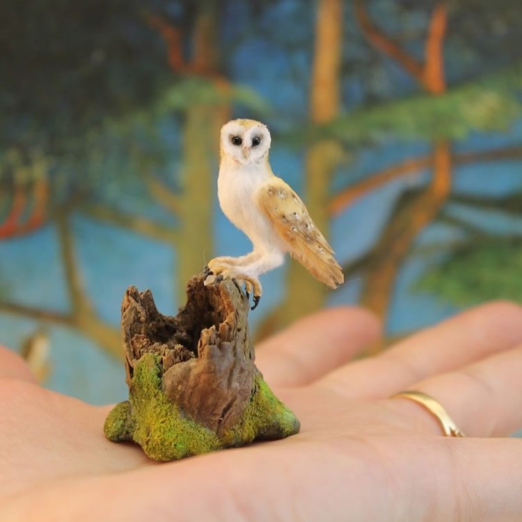 Miniature Animal Sculptures by Katie Doka