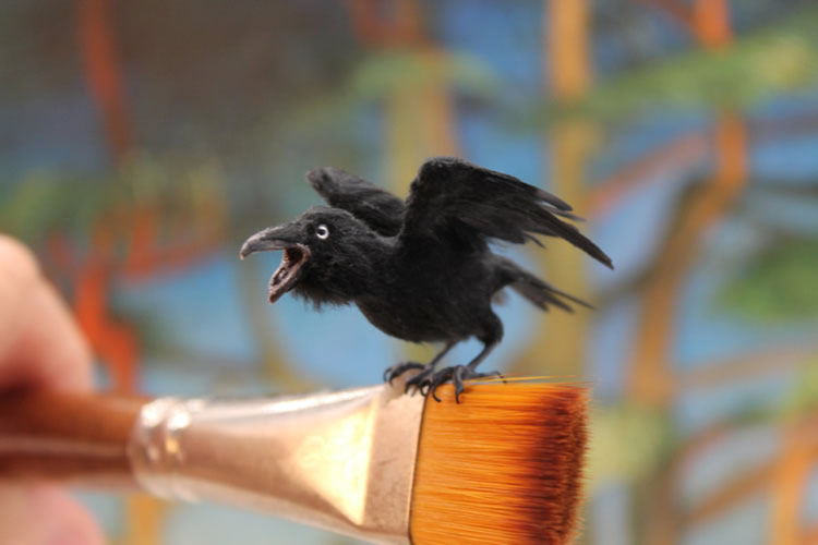 Miniature Animal Sculptures by Katie Doka