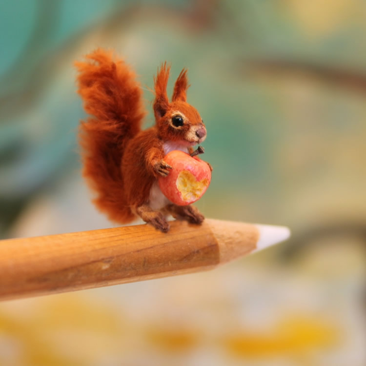 Miniature Animal Sculptures by Katie Doka