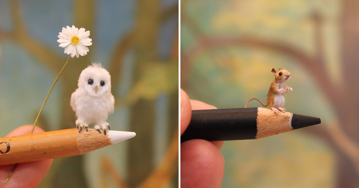 Artist Katie Doka Creates Enchanting Miniature Animal Sculptures