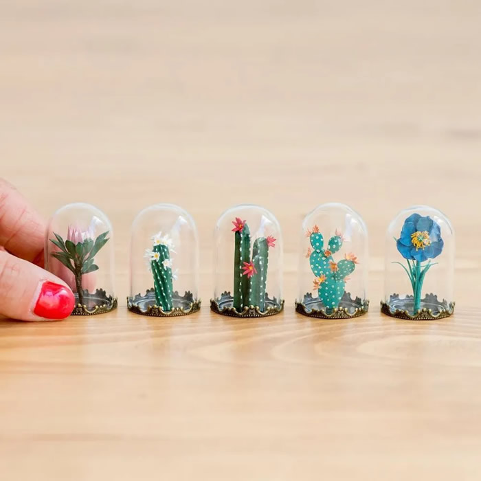 Miniature Paper Plants by Raya Sader Bujana