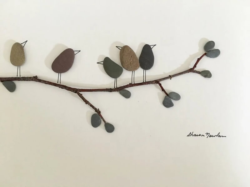 Beautiful Pebble Art by Sharon Nowlan