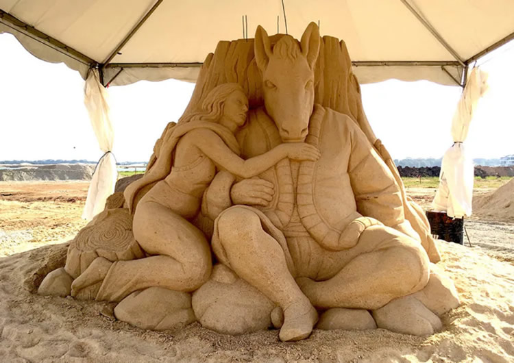 Sand Sculptures by Toshihiko Hosaka