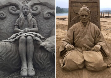 Japanese Artist Toshihiko Hosaka Creates Incredible & Stunning Sand Sculptures