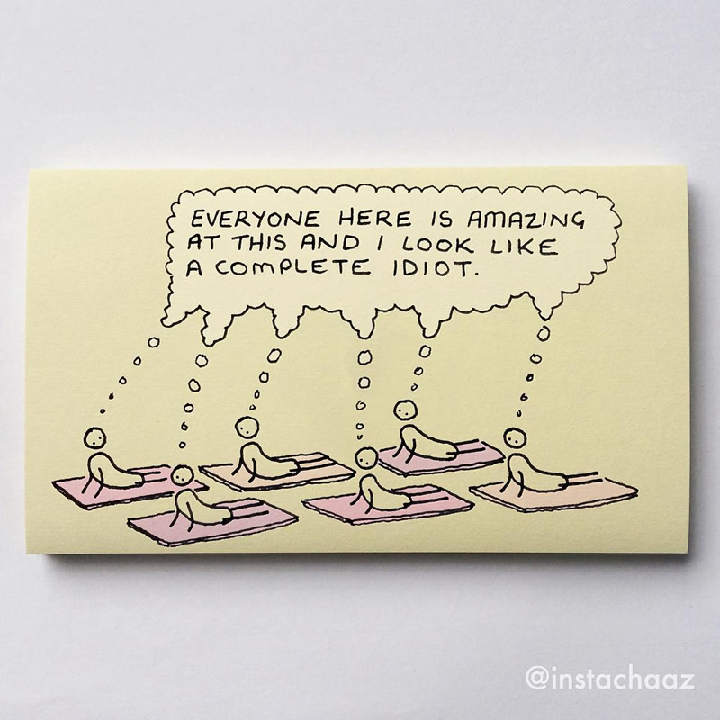 Sticky Note Drawings by Chaz Hutton