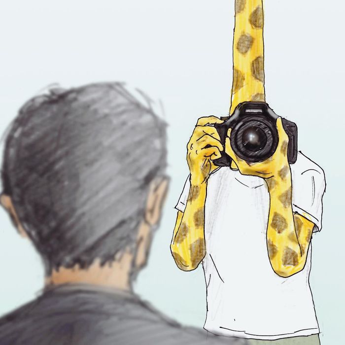 Daily Life Struggles Of Giraffes By Keigo