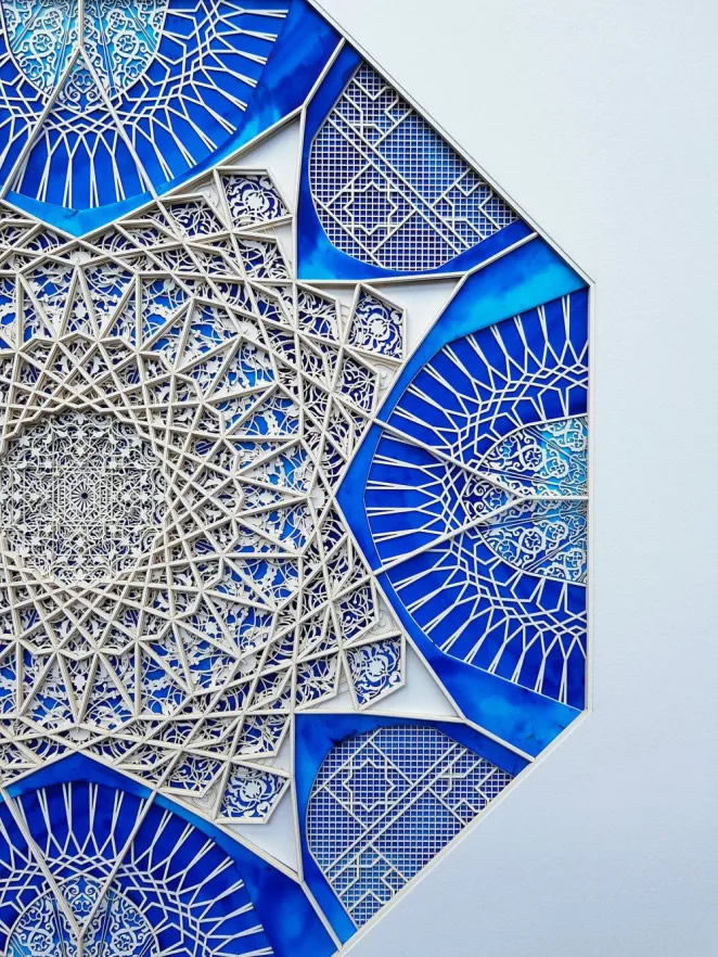 Arabesques Made of Laser-Cut Paper By Julia Ibbini