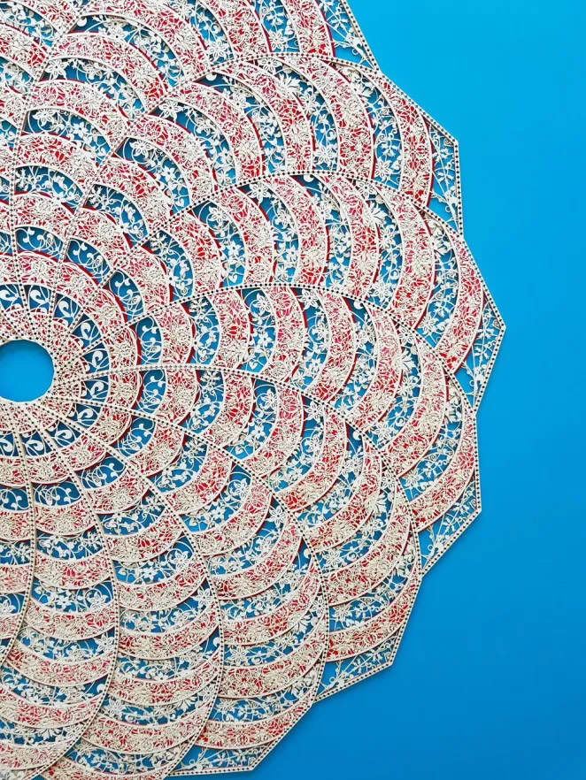 Arabesques Made of Laser-Cut Paper By Julia Ibbini