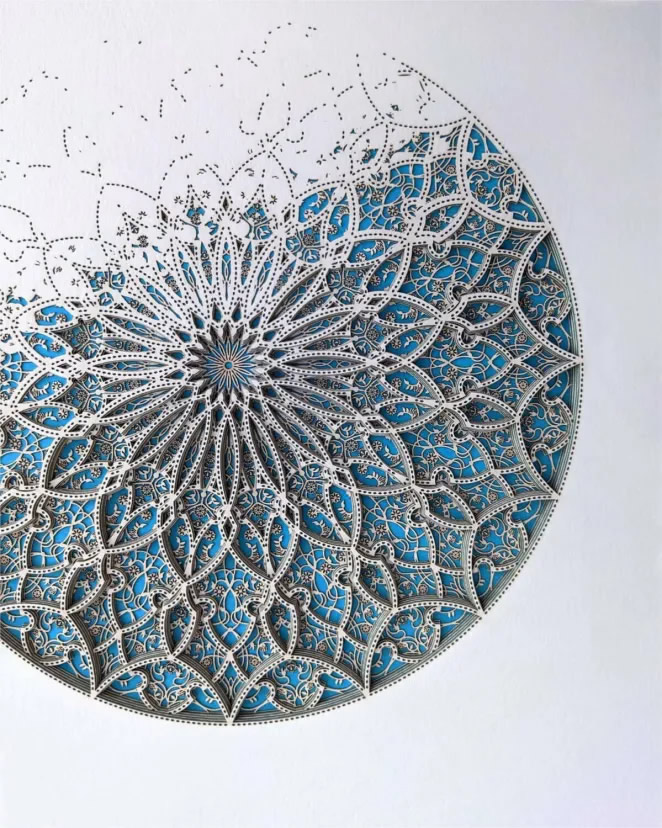 Arabesques Made of Laser-Cut Paper By Julia Ibbini