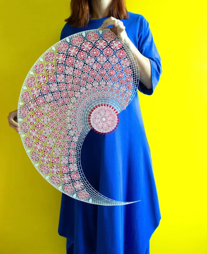 Arabesques Made of Laser-Cut Paper By Julia Ibbini