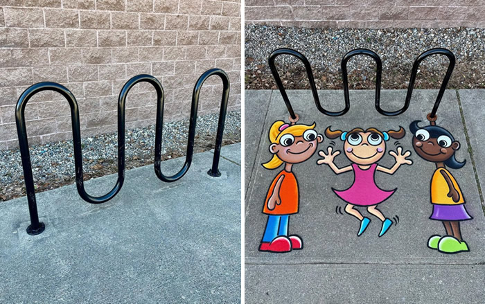 Clever Street Art By Tom Bob