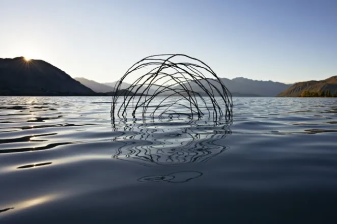 Reflective Circle Sculptures By Martin Hill