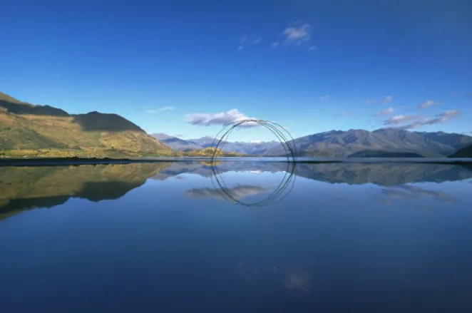Reflective Circle Sculptures By Martin Hill