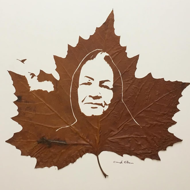 Beautiful Leaf Art By Omid Asadi