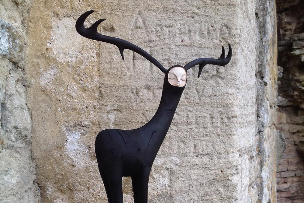 Artist Tach Pollard Creates Magical Creatures With Long Limbs Made Out Of Oak Tree Roots