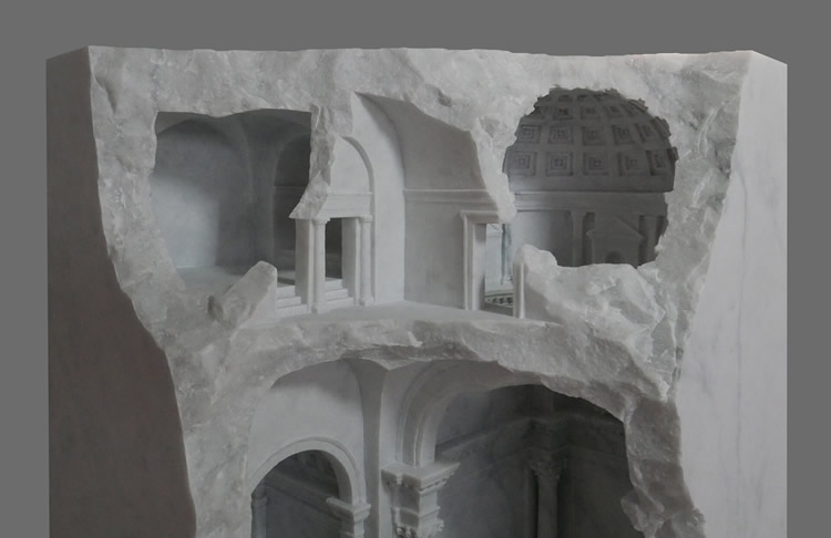 Miniature Architectural With Marble By Matthew Simmonds