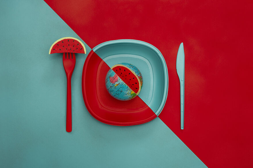 Our Modern World’s Problems On A Plate By Antonio Coelho