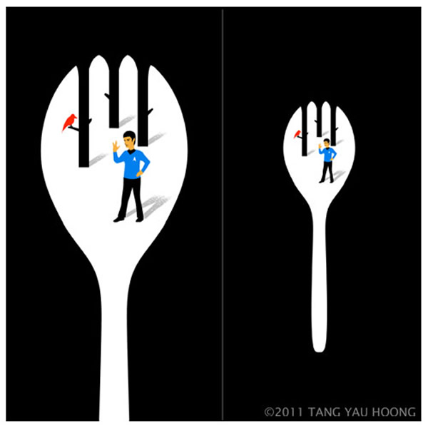 Negatgive Space Artworks By Tang Yau Hoong