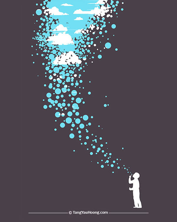 creative negative space art