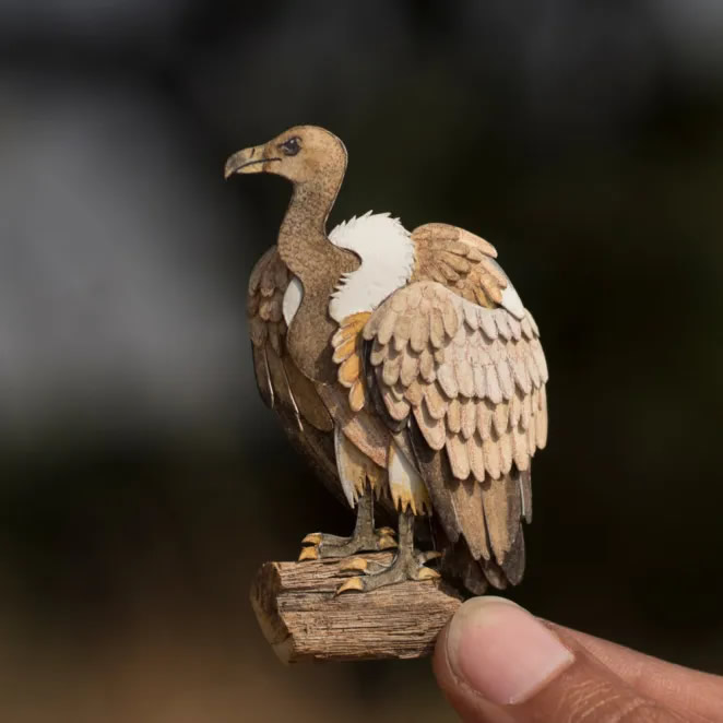 Paper Cut Sculptures Of Birds By Nayan Shrimali and Vaishali Chudasama