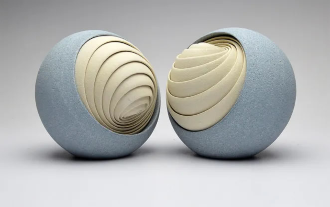 Spherical Ceramic Sculptures by Matthew Chambers