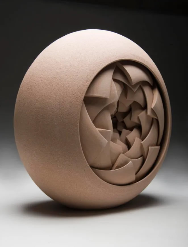 Spherical Ceramic Sculptures by Matthew Chambers