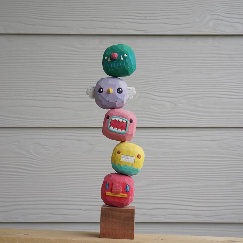 Whimsical Toys From Chunks Of Timber By Parn Aniwat