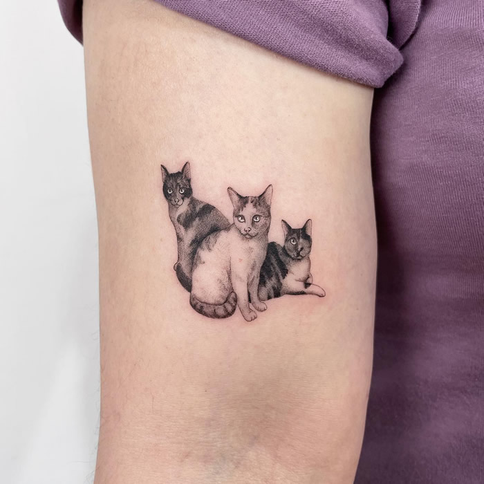 8 Trippy Three Eyed Cat Tattoos  Tattoodo