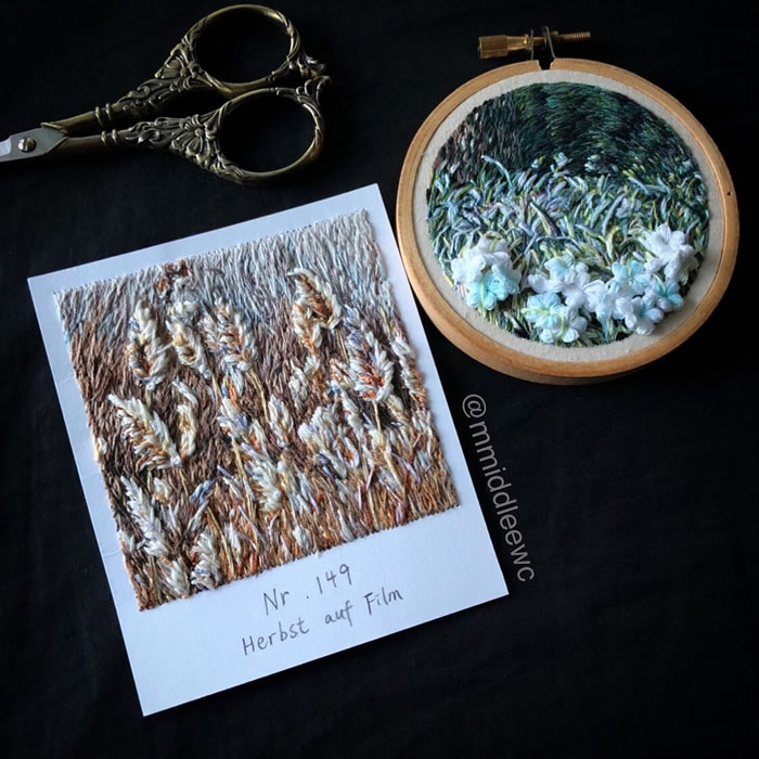 Embroidery Polaroids Art BBy Artemis