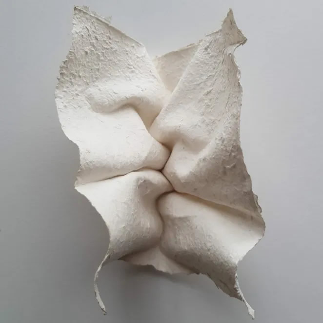 Facial Sculptures Made From Folded Paper By Polly Verity