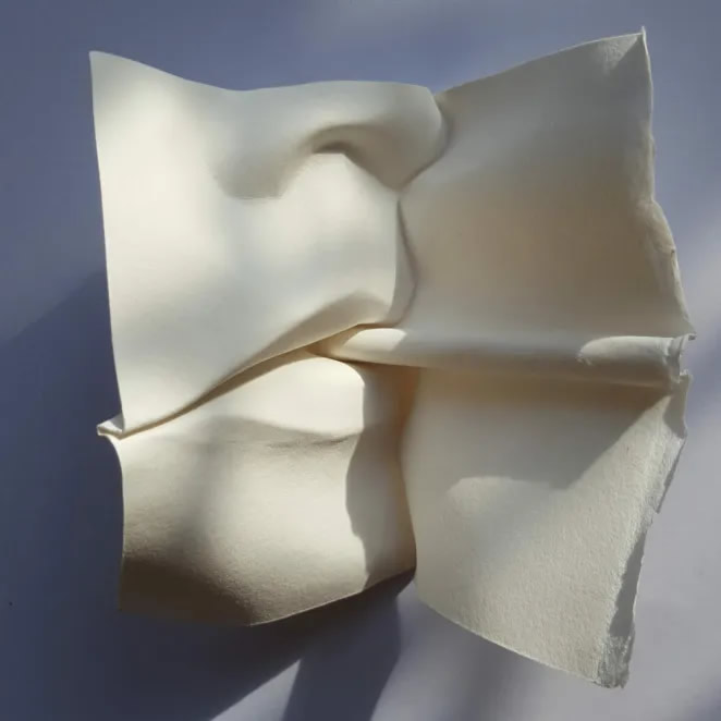 Facial Sculptures Made From Folded Paper By Polly Verity