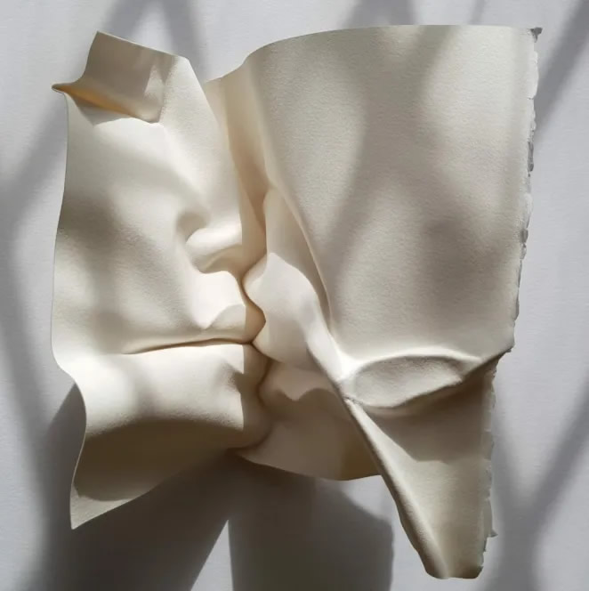 Facial Sculptures Made From Folded Paper By Polly Verity