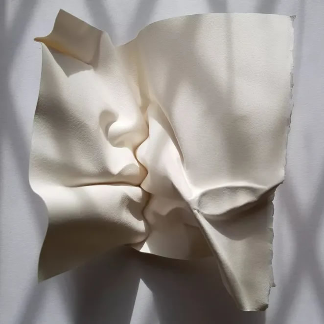 Facial Sculptures Made From Folded Paper By Polly Verity