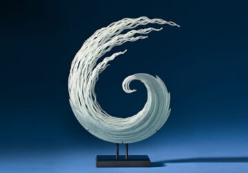 Artist William LeQuier Creates Glass Sculptures Inspired By Waves And Sea