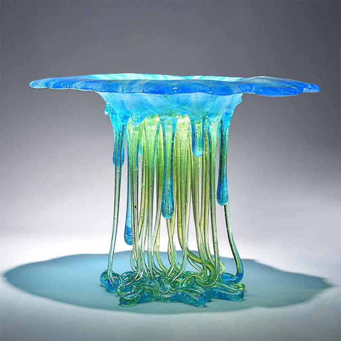 Stunning Jellyfish Sculpture  Handcrafted by The Bead Gallery