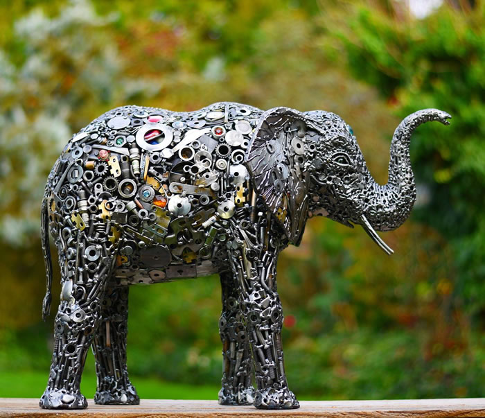 Artist Brian Mock Transforms Scrap Metal Into Beautiful Sculptures