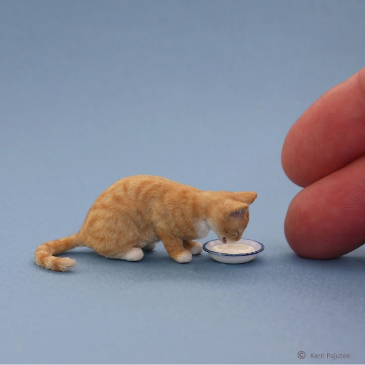 Miniature Animals Sculptures By Kerri Pajutee