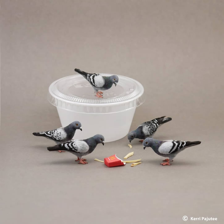 Miniature Animals Sculptures By Kerri Pajutee