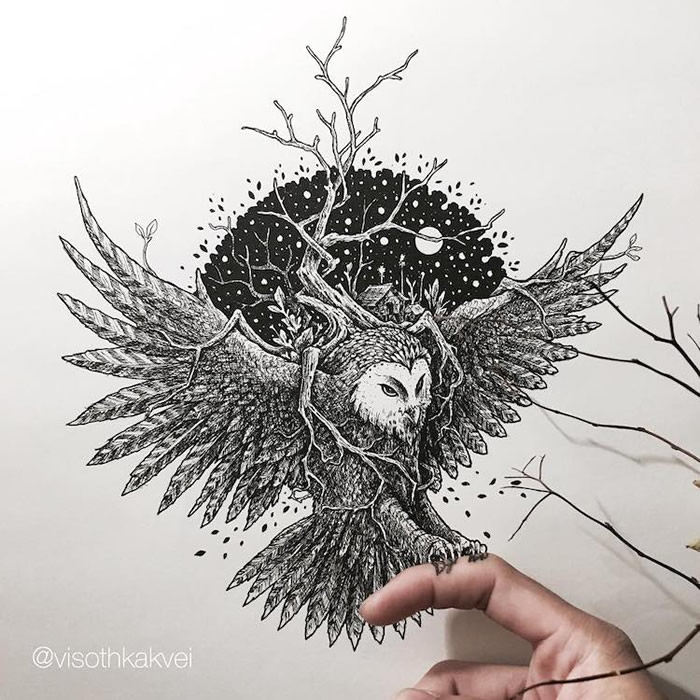 Breathtaking Doodle Art works By Visothkakvei