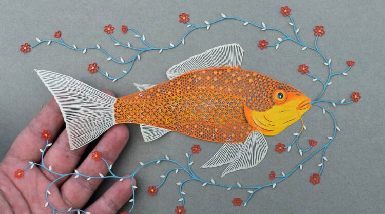 Artist Pippa Dyrlaga Creates Detailed Paper Cutting Art Inspired By Nature