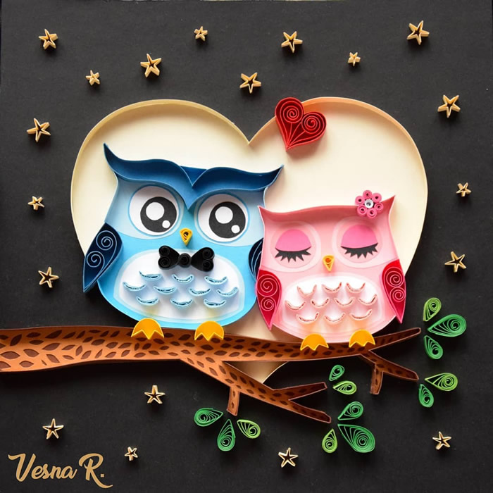 Paper Quilling Art By Vesna Rikic