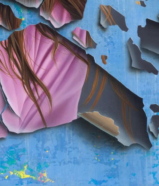 Artist James Bullough Creates Figurative Paintings With Peeling And ...