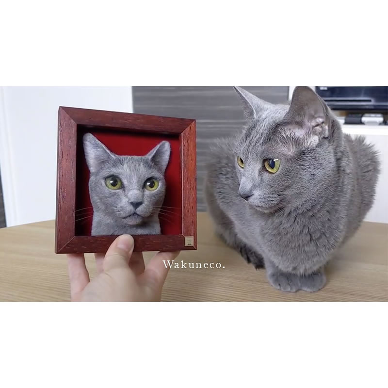 Realistic Cat Portraits Felted Wool By Sachi